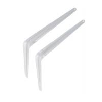 silvery floating Iron Wall Shelf Brackets 90 Degree design Single side