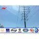 9M 300 DAN High Voltage Power Transmission Poles 6mm Thickness Galvanized Burial Type