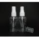 High-capacity 100ml 120ml 150ml 200ml 250ml 500ml Clear White Amber Blue PET Plastic Cosmetic Packaging Spray Bottle
