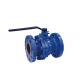 Cast Steel Flanged 2 Piece Body Ball Valve Full Port For Industrial