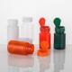 Nutritional Supplement PET PCR Bottle with Screw Lid Cap Ideal for Pill Vitamin Tablet Powder Capsule in Red Green Color