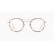 Round Non-Prescription Eyeglasses Pure Titanium Frame with Clear Lens Glasses Eyewear Double Bridges Super Lightweight