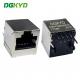 direct insertion 180 degree RJ45 connector 8P8C with light and shielding DGKYD52241188GWA1DY1188