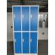 Durable Storage Furniture Gym Locker/Staff Locker/Steel Locker Blue and gray color 6 door