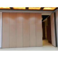 Interior Wood Melamine Surface Movable Folding Partition Walls , Wooden Room Partition Wall
