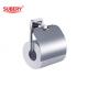 Bathroom Single Toilet Roll Paper Holder Brass Chrome Color OEM Brass Base Square With Curve Design