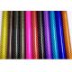 100% Real Custom Carbon Fiber Parts  Tube Plain / Twill Weave With Different Colors