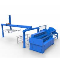Outdoor garden double wire mesh fence panels welding machine 125kva*4