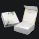 Custom Wedding Favour Invitations Bridal Bridesmaid Groomsmen Proposal Boxes Folding Magnetic Gift Box White Gold