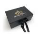 Black CMYK PMS Cardboard Set Top Box With Magnetic Lid