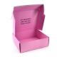 Pink Corrugated Shipping Boxes Cute Printing Mailing Packing Custom Folding