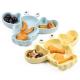 Crab Silicone Baby Feeding Set Suction Bowls And Plates Blue Yellow