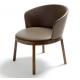 Brown Aro Fiberglass Lounge Chair Readdresses Round Distinctive Forms