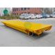 Electric Flatbed Battery Operated Machine Parts Handling Cart On Rail