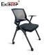 Modern Style Training Chair With Wheels Breathable Mesh Backrest Foldable