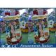 Cute Pony Shape Kiddie Ride Carousel / Coin Operated Kiddie Rides LED Lights