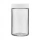 10 Oz White Cap Child Resistant Glass Jars