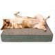 Orthopedic Memory Foam Bolster Dog Bed With Removable Washable Cover