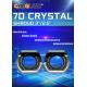 CYMAUTO Crystal 7D Shroud Light Guide Integrated Cover Two-color White And Yellow 2.5 Inch Modified Angel Eye