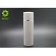 White Cylinder Empty Cosmetic Bottles Recyle Lotion Airless Pump Bottle In 100ML
