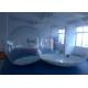 Round Transparent inflatable lawn tent bubble for camping , movable and foldable