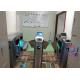 Safety Flap Turnstile Gate Access Control With LCD Screen QR Code Reader NFC