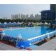 Outdoor PVC Above Ground Steel Frame Swimming Pool for summer playing