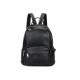 Real Leather Laptop Backpack , Hiking Briefcase Black Backpack Purse For Women