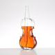 Brandy Tequila Gin Glass Bottle in Violin Shape with Screw Cap Cork and 30ml Capacity