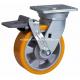 Customized Request 6 480kg Plate Brake TPU Caster with Heavy Duty Design