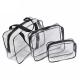 3 PCS Custom Cosmetic Bags / Portable Waterproof Beauty PVC Clear Makeup Bags