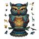 ODM Unique Animal Owl Wooden Jigsaw Puzzle Gift For Adults Kids