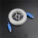 G657B3 Invisible Fiber Optic Cable FTTH Transparent 1.1mm HDPE SC UPC Connector