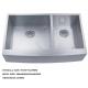 stainless steel double bowl deep kitchen sink with strainer best quality sink
