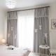 Linen Cotton Living Room Luxury Blackout Window Curtains Fabric