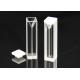 White Walls Quartz Cuvette Fluorescence P10mm High Purity Material Fit Scanning
