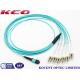 MPO OM1 OM2 Fiber Optic Patch Cord  Lc Armored Cover Violet Cable Color