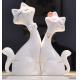 Ceramic cat lovers creative home decoration gift giving white