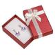 Faux Velvet Insert Jewelry Gift Boxes , OEM / ODM Jewelry Box For Pierced Earrings