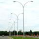 Efficient 76mm Galvanized Steel Lighting Poles for Street Road Ways And Highways