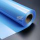 40 μm opaque blue PE release film, silicone UV cured, for protective and packaging, tapes, labeling and graphics