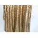 Soft Sequin Mesh Fabric 4mm Gold Metallic Mesh Fabric 45*150cm For Garment