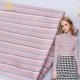 Yarn-Dyed cloth Comfortable And Breathable and soft Striped Knit Fabric For T-Shirt