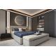 Dark Gray Laminate LED Lights Custom Whole Room Wardrobe Modern Closet