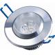 6063 Aluminium 3W High Power CE Semi Safe Led Recessed Ceiling Lights Commercial