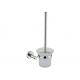 stainless steel SS304 toilet brush holder Wall mounted toilet brush holder set with glass cups