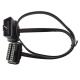 Flat 100cm OBD2 OBD Extender Cable Male To Female For Automotive Industries