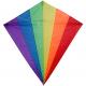 Stackable Diamond Stunt Kite Colorized Fabric Nylon Material For Beach sports
