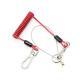 Fashion Red Plastic Wire Coil Tool Lanyard Fall Protection Aerial Work Hand Tools