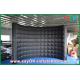 Advertising Booth Displays Oxford Cloth Inflatable Photo Booth With Enclosed Lighting Wall SGS Approval